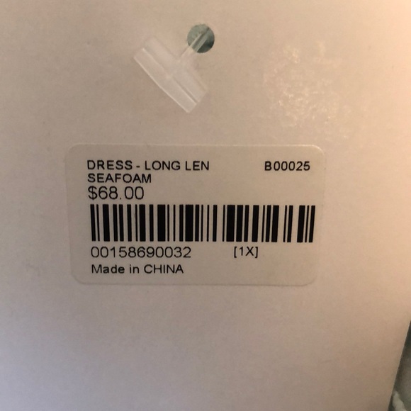 Light Teal Chiffon Dress - Picture 11 of 12